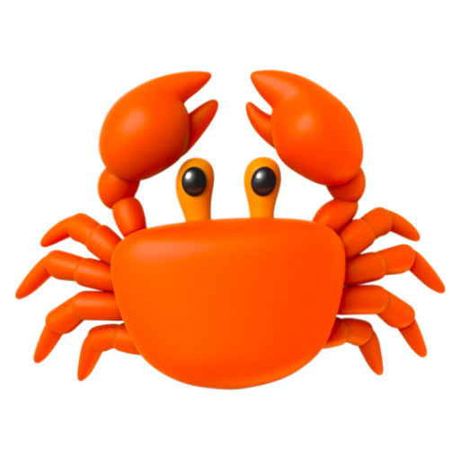 Emoji Cua 🦀 dạng 3D