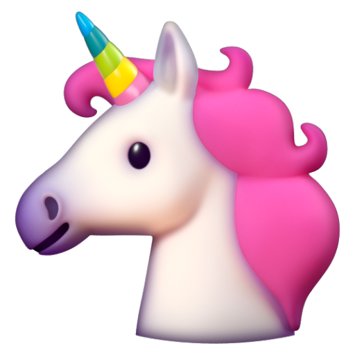 Emoji Kỳ lân 🦄 dạng 3D