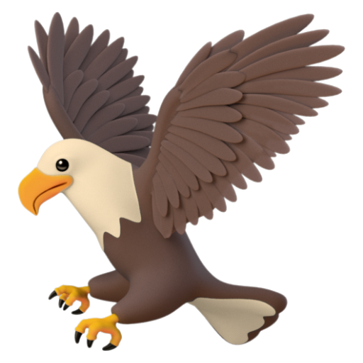 Emoji Đại bàng 🦅 dạng 3D