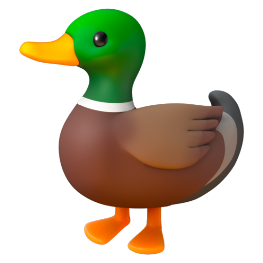 Emoji Vịt 🦆 dạng 3D