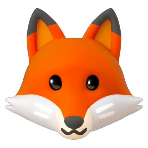 Emoji Cáo 🦊 dạng 3D