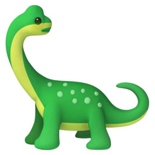Emoji Khủng long chân thằn lằn 🦕 dạng 3D