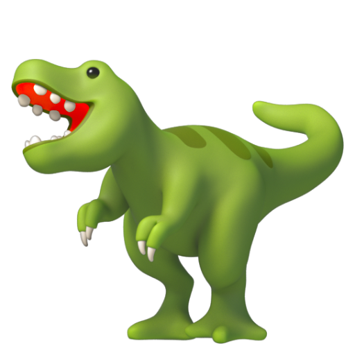 Emoji Khủng long bạo chúa 🦖 dạng 3D
