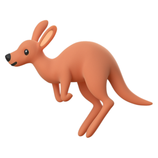 Emoji Chuột túi 🦘 dạng 3D
