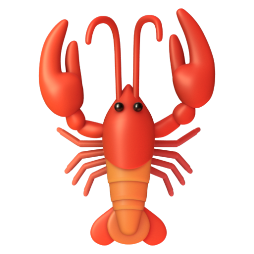 Emoji Tôm hùm 🦞 dạng 3D