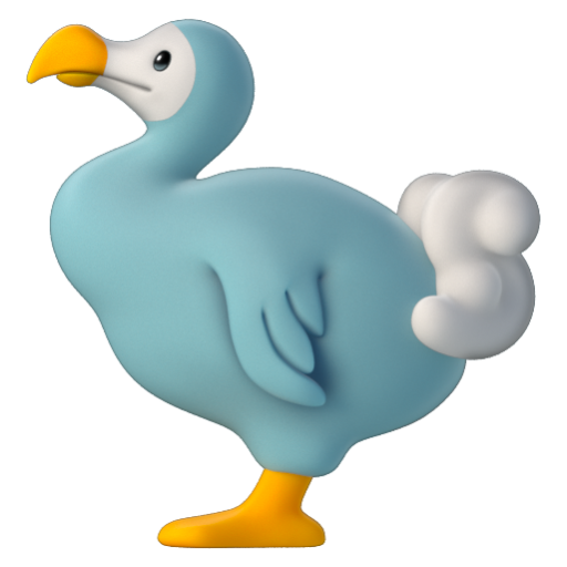 Emoji Chim cưu 🦤 dạng 3D