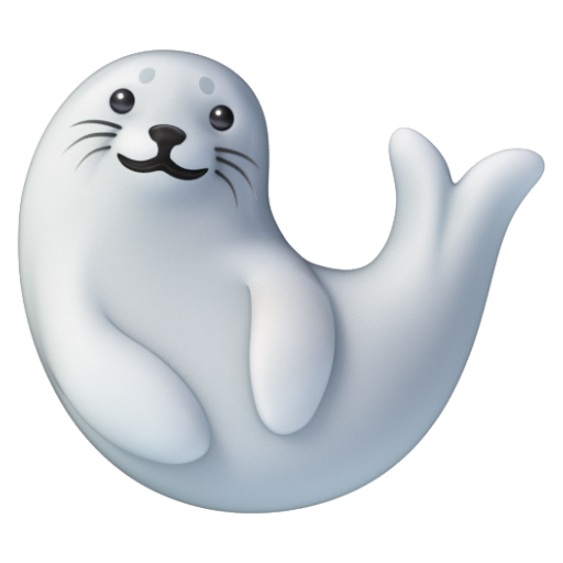 Emoji Chó biển 🦭 dạng 3D