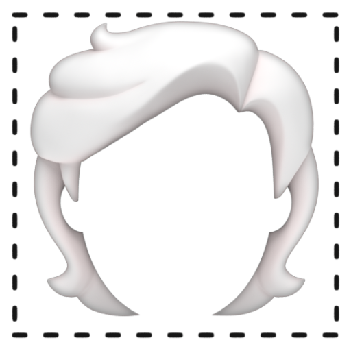 Emoji Tóc trắng 🦳 dạng 3D