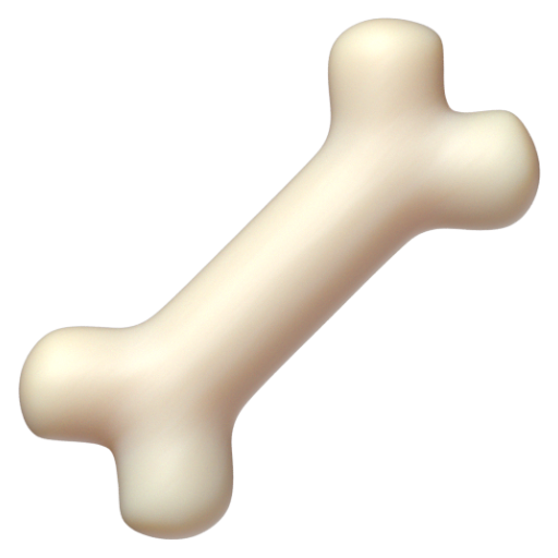 Emoji Xương 🦴 dạng 3D