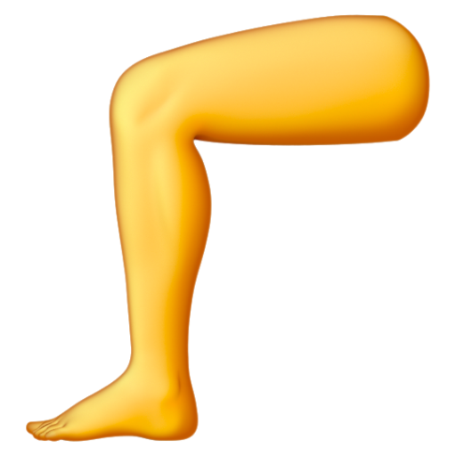 Emoji Chân 🦵 dạng 3D