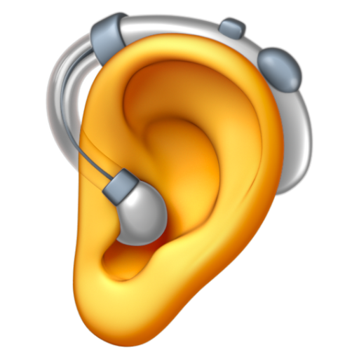 Emoji Tai đeo thiết bị trợ thính 🦻 dạng 3D