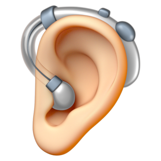 Emoji Tai đeo thiết bị trợ thính: màu da sáng 🦻🏻 dạng 3D