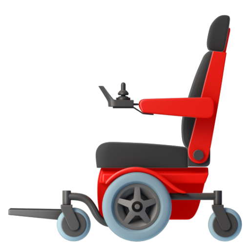 Emoji Xe lăn tự động 🦼 dạng 3D