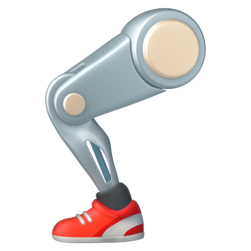 Emoji Chân giả 🦿 dạng 3D