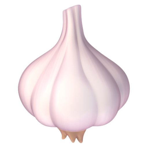 Emoji Tỏi 🧄 dạng 3D