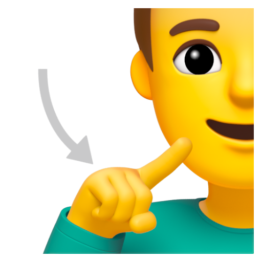 Emoji Người đàn ông khiếm thính 🧏‍♂ dạng 3D