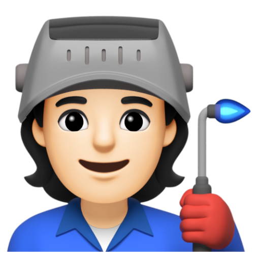Emoji Công nhân nhà máy: màu da sáng 🧑🏻‍🏭 dạng 3D