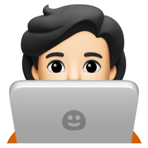 Emoji Kỹ sư công nghệ: màu da sáng 🧑🏻‍💻 dạng 3D