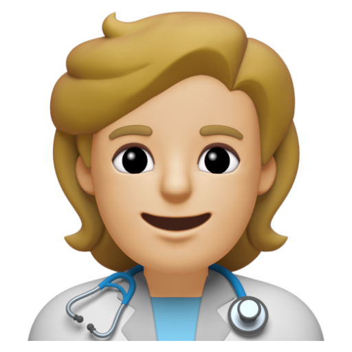 Emoji Nhân viên y tế: màu da sáng trung bình 🧑🏼‍⚕ dạng 3D