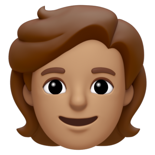 Emoji Người: màu da trung bình 🧑🏽 dạng 3D