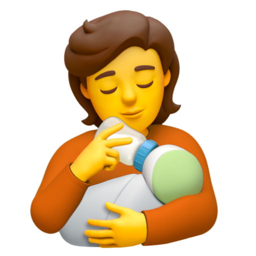 Emoji Người cho em bé bú 🧑‍🍼 dạng 3D