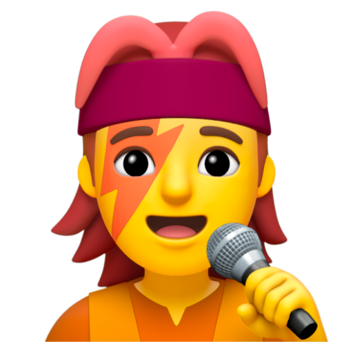 Emoji Ca sĩ 🧑‍🎤 dạng 3D