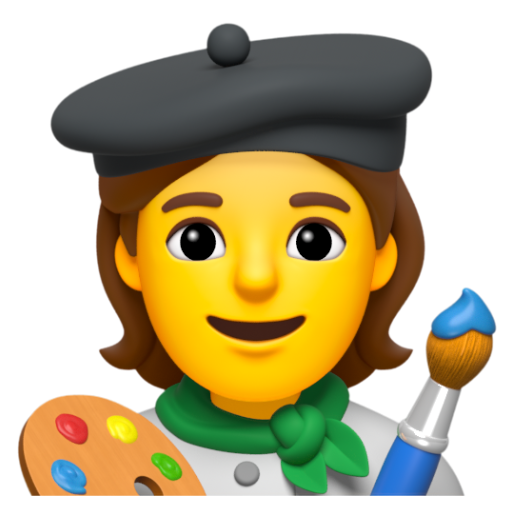 Emoji Họa sĩ 🧑‍🎨 dạng 3D