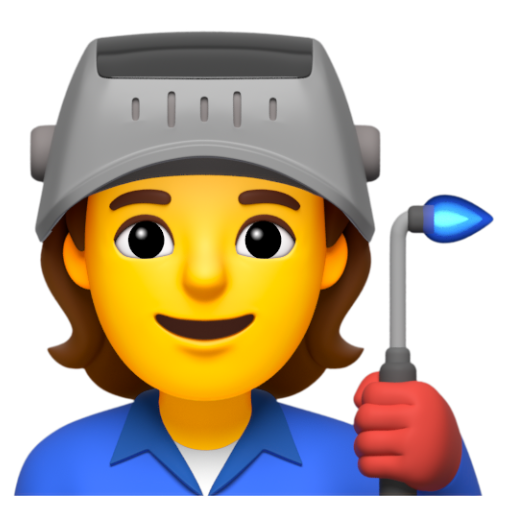 Emoji Công nhân nhà máy 🧑‍🏭 dạng 3D