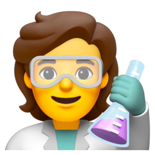 Emoji Nhà khoa học 🧑‍🔬 dạng 3D