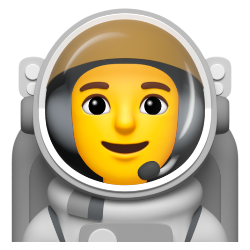 Emoji Phi hành gia 🧑‍🚀 dạng 3D