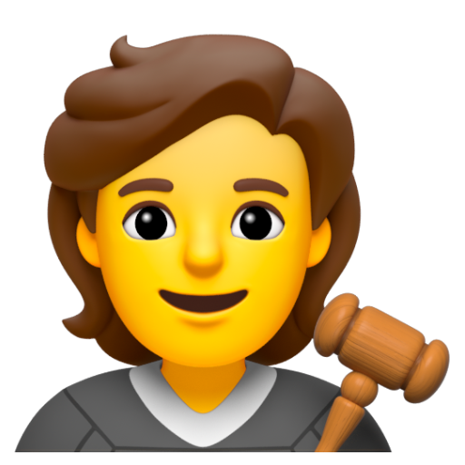 Emoji Thẩm phán 🧑‍⚖ dạng 3D