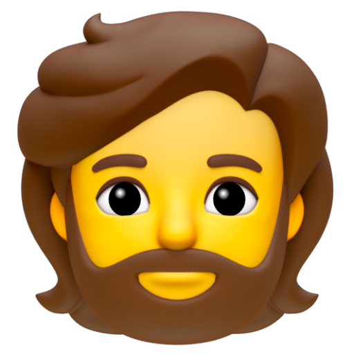 Emoji Người có râu 🧔 dạng 3D