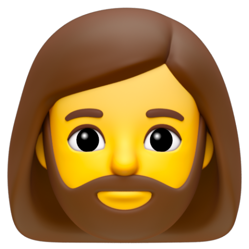 Emoji Người phụ nữ có râu 🧔‍♀ dạng 3D