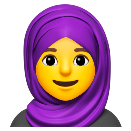 Emoji Người phụ nữ quàng khăn trùm đầu 🧕 dạng 3D