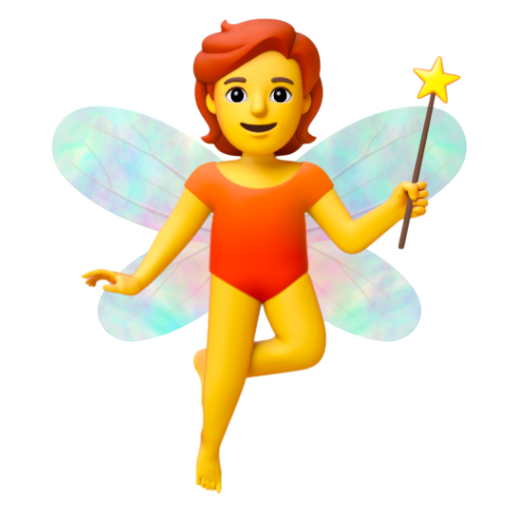 Emoji Tiên 🧚 dạng 3D