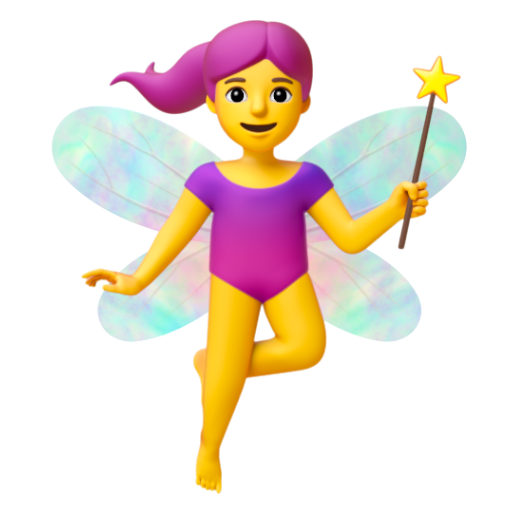 Emoji Bà tiên 🧚‍♀ dạng 3D