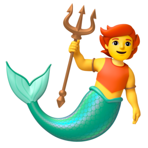 Emoji Người cá 🧜 dạng 3D