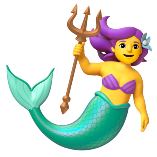 Emoji Nàng tiên cá 🧜‍♀ dạng 3D