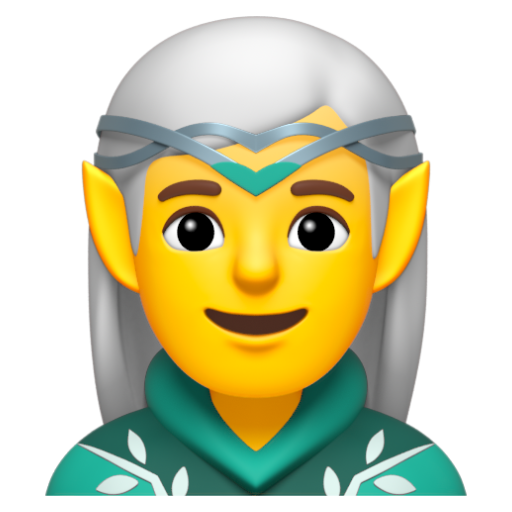 Emoji Nam quỷ 🧝‍♂ dạng 3D