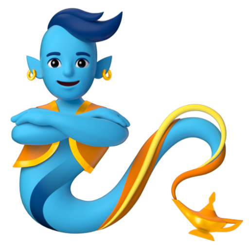 Emoji Thần 🧞 dạng 3D