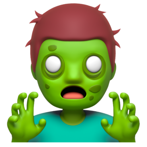 Emoji Xác chết nam sống lại 🧟‍♂ dạng 3D
