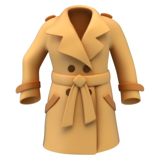 Emoji Áo khoác 🧥 dạng 3D