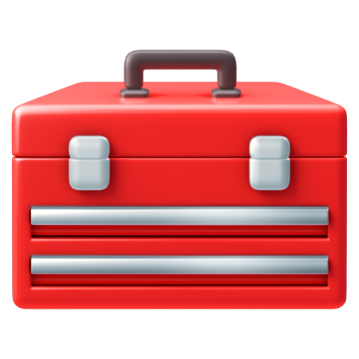 Emoji Hộp dụng cụ 🧰 dạng 3D