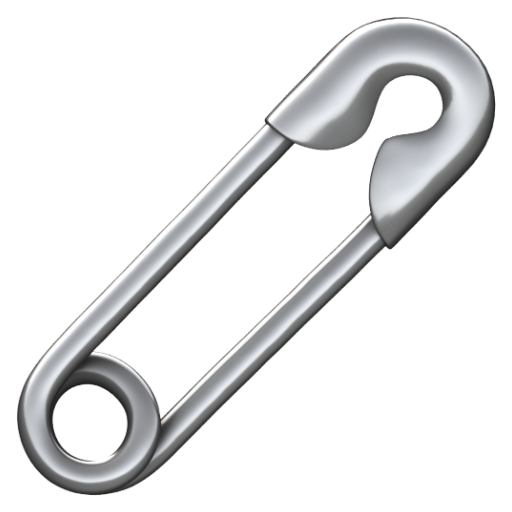 Emoji Ghim băng 🧷 dạng 3D