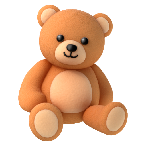 Emoji Gấu bông 🧸 dạng 3D