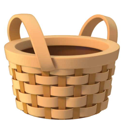 Emoji Cái giỏ 🧺 dạng 3D