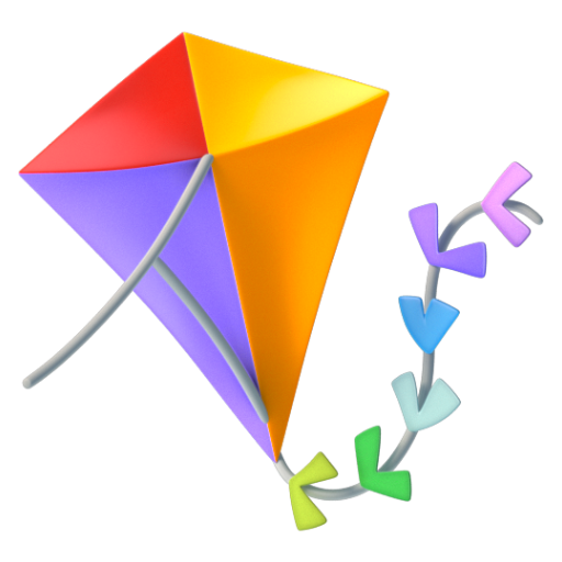Emoji Diều 🪁 dạng 3D