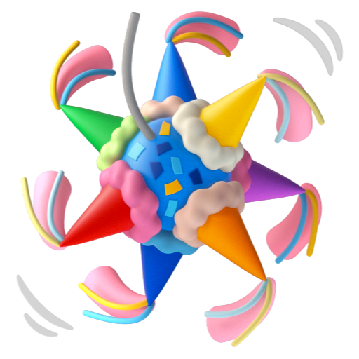 Emoji Piñata 🪅 dạng 3D
