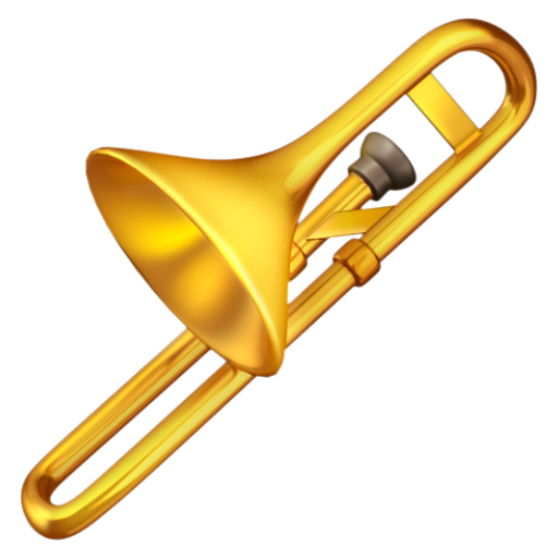 Emoji Kèn trombone 🪊 dạng 3D