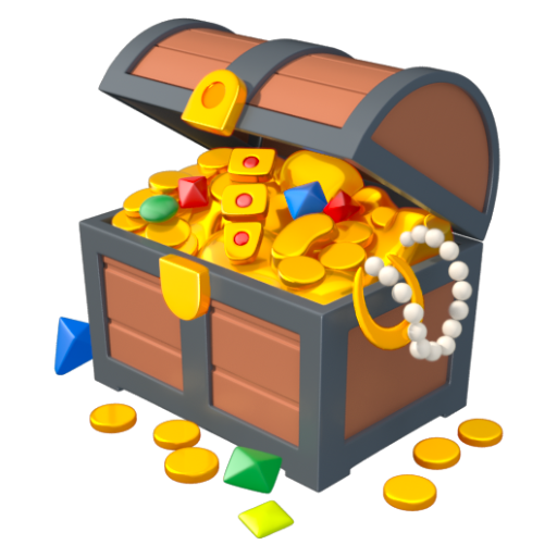 Emoji Rương báu 🪎 dạng 3D